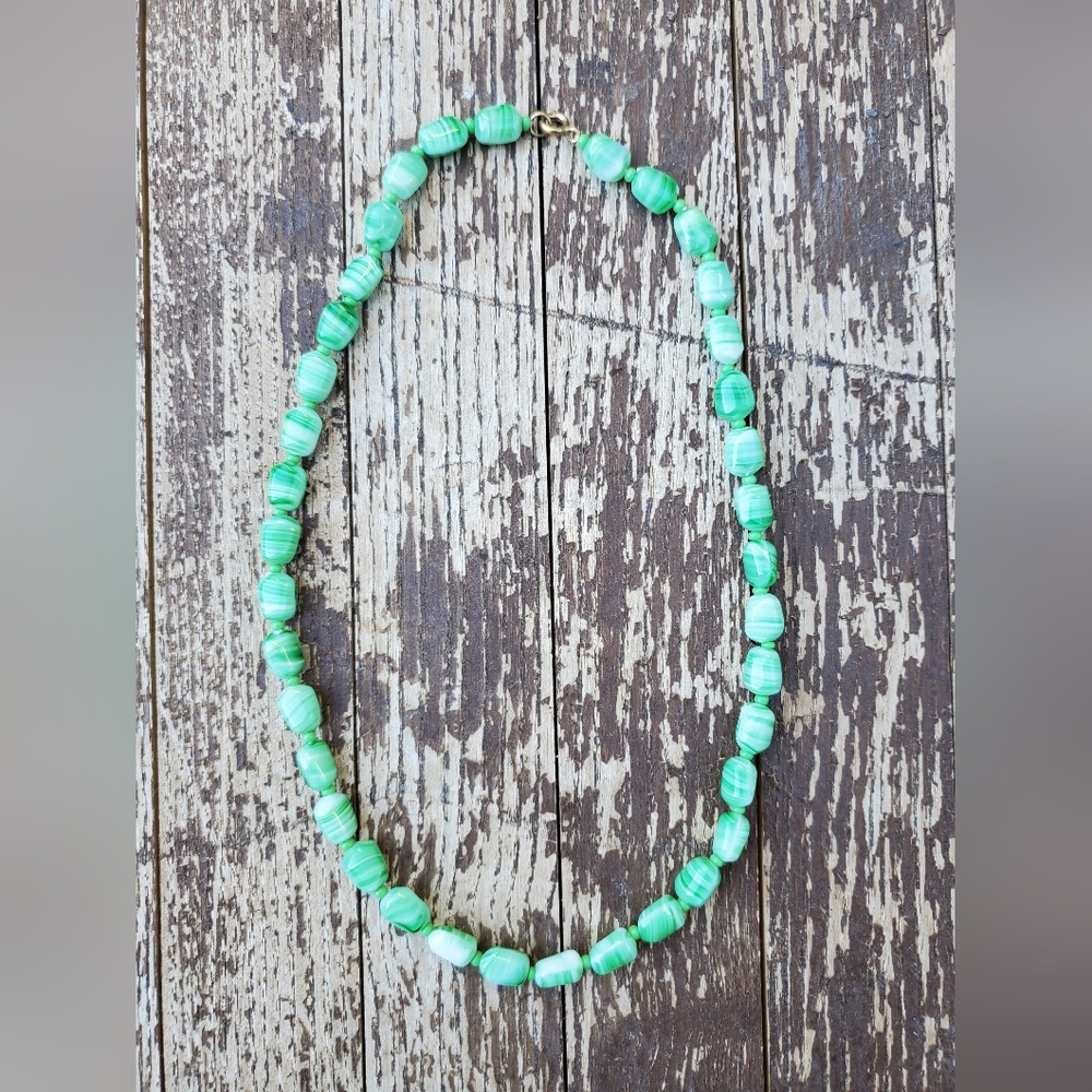 Vintage glass bead necklace
